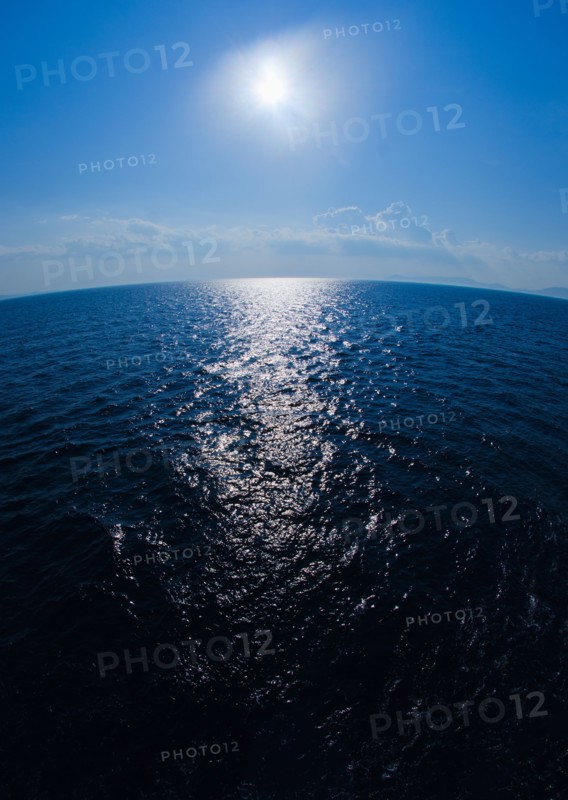Greece, Aegean Sea horizon.