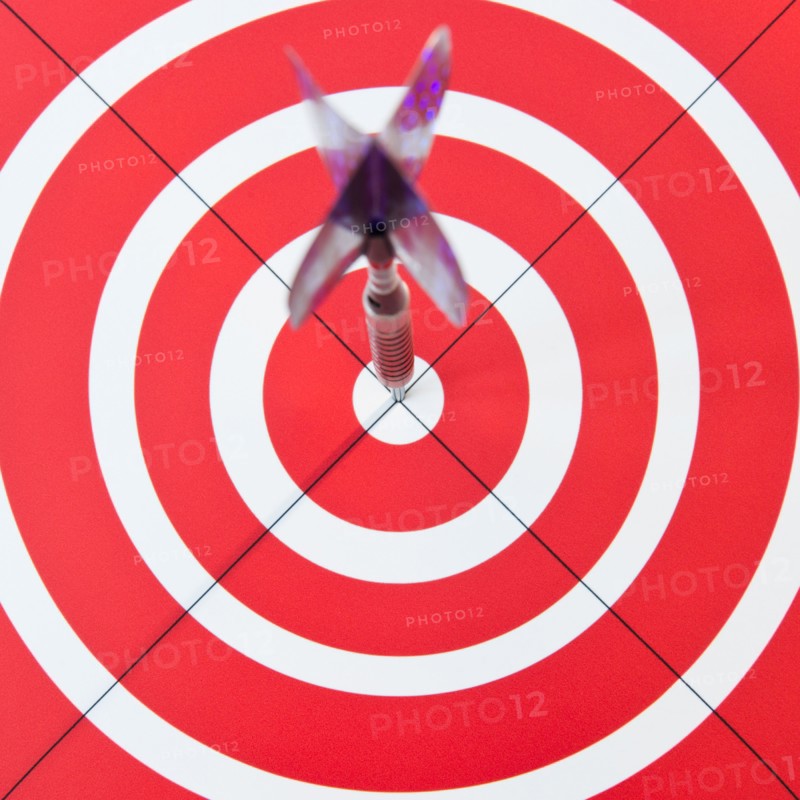 Close up of darts bull's-eye. Photo: Jamie Grill