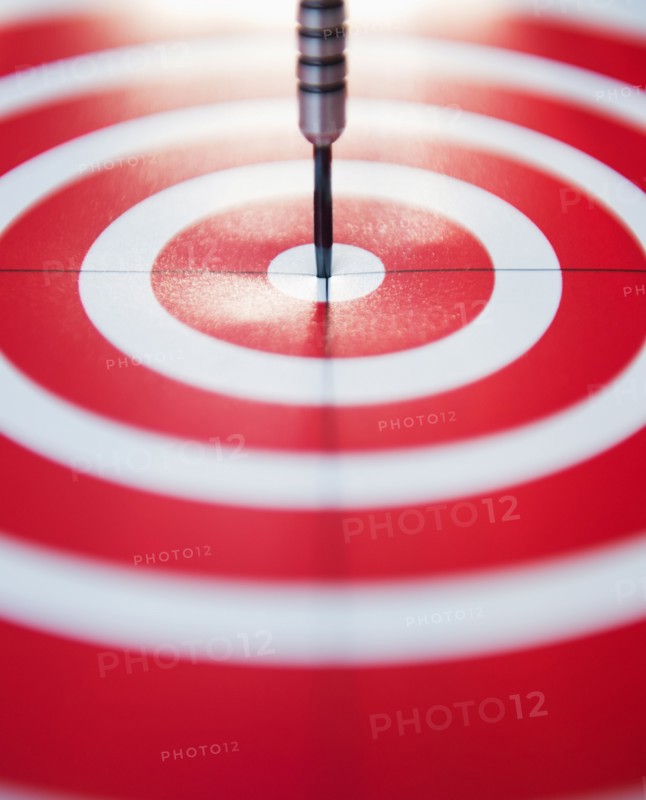 Close up of darts bull's-eye. Photo: Jamie Grill