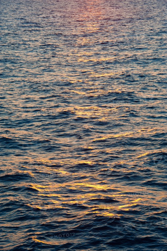 Aegean Sea at sunset.