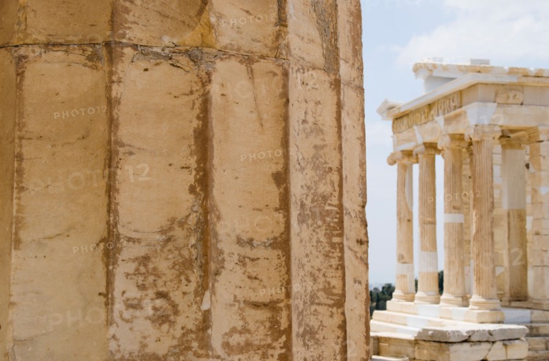 Greece, Athens, Acropolis, Temple of Athena Nike.