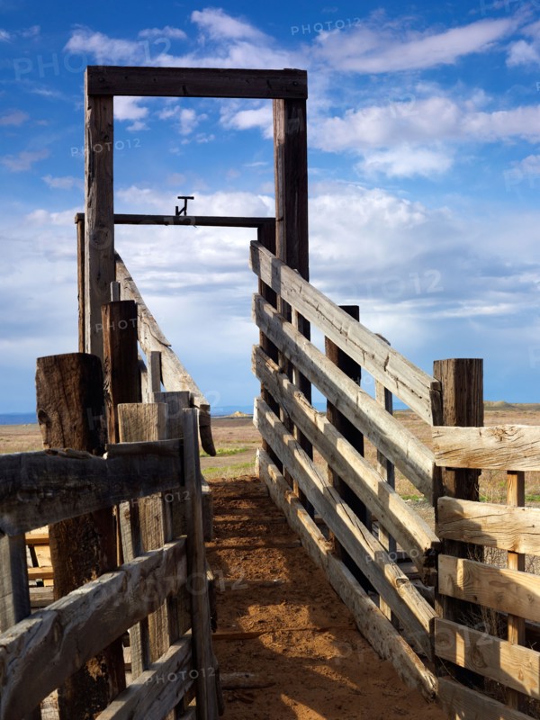 USA, Utah, Wooden fence on ranch. Photo : John Kelly