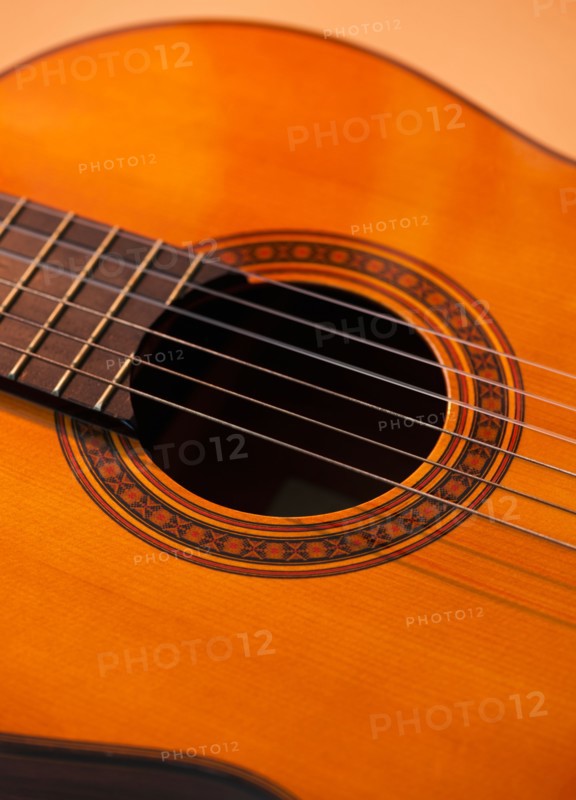 Close up of acoustic guitar. Photo: Daniel Grill