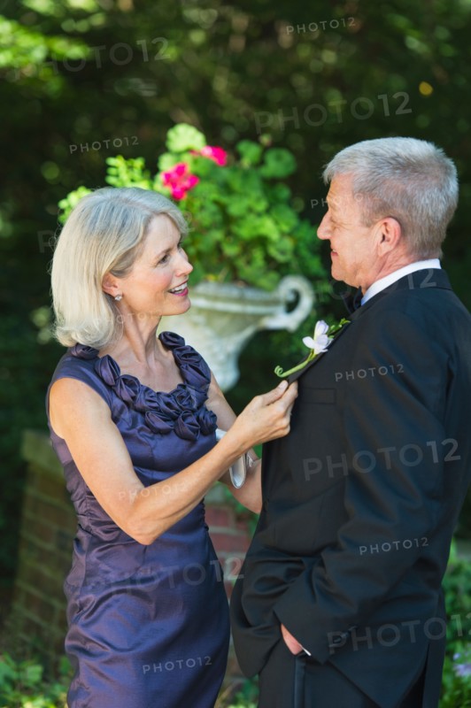 Elegant senior couple.