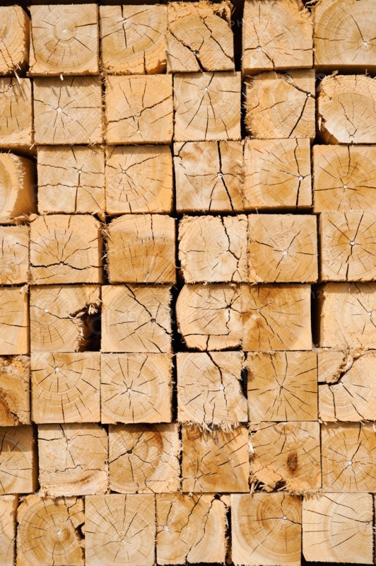 Full-frame shot of orderly timber stacks. Photo: Erik Isakson