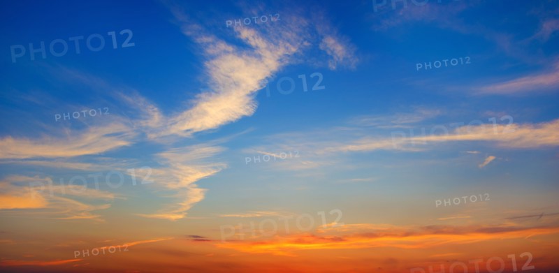 Studio shot of sunset sky.