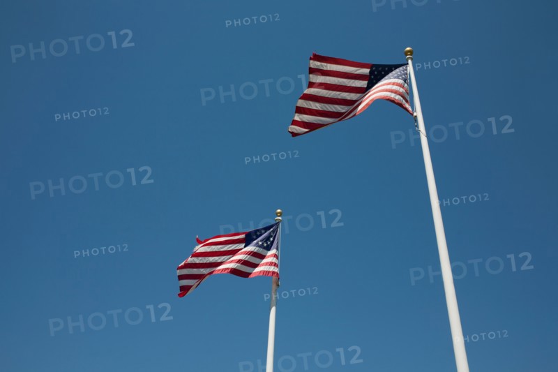 Two American flags. Photo: Winslow Productions
