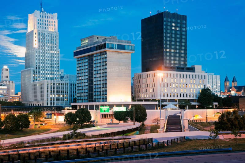 USA, Ohio, Akron, Skyline. Photo: Henryk Sadura