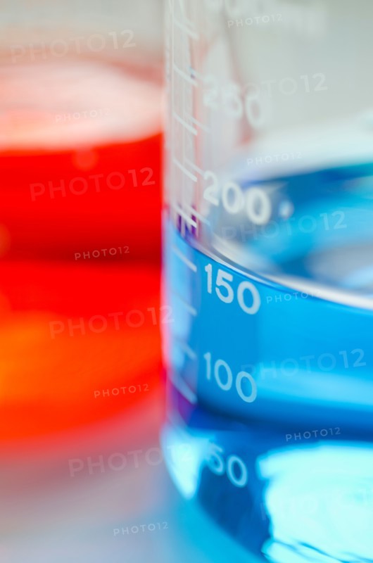 Studio shot of laboratory beakers. Photo: Antonio M. Rosario