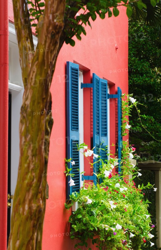 USA, South Carolina, Charleston, Close up of house in old town.