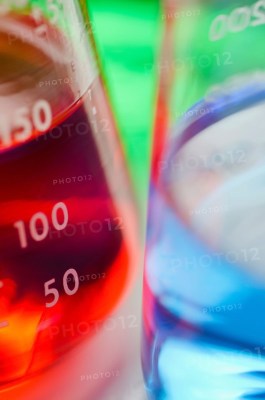 Studio shot of laboratory beakers. Photo: Antonio M. Rosario