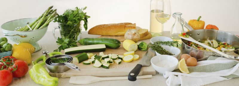 Healthy food, studio shot.
