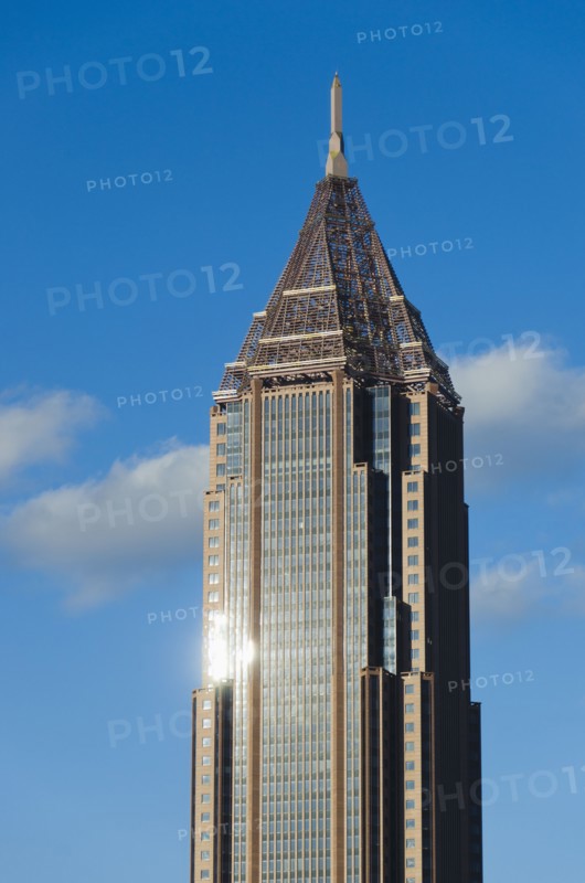 USA, Georgia, Atlanta, View of skyscraper at downtown.