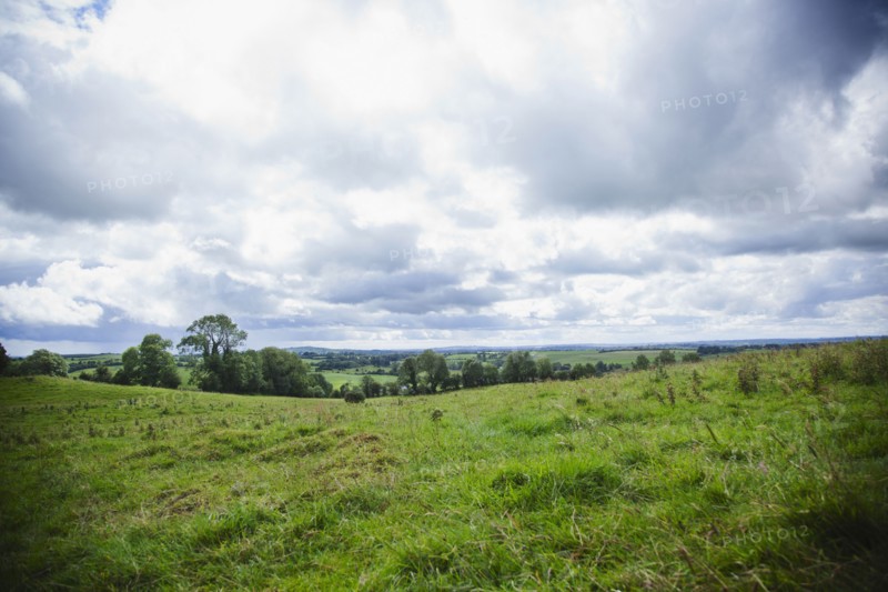 Ireland, County Westmeath, Landscape with clouds. Photo: Jamie Grill
