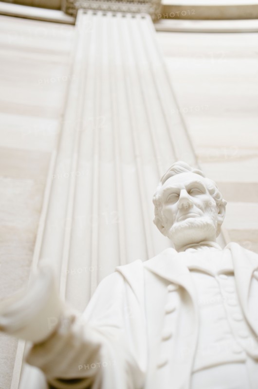 USA, Washington DC, Capitol Building, Close up of statue. Photo: Jamie Grill