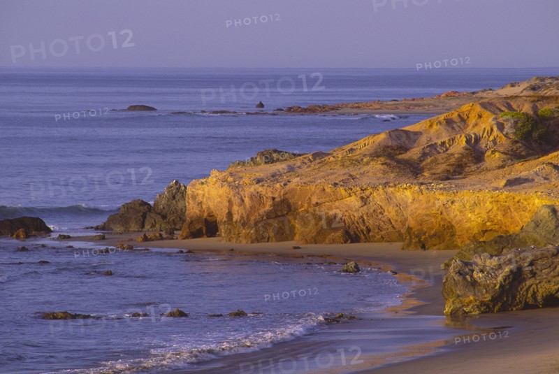Mexico, Baja California Sur, Beach with rocks. Photo: DKAR Images