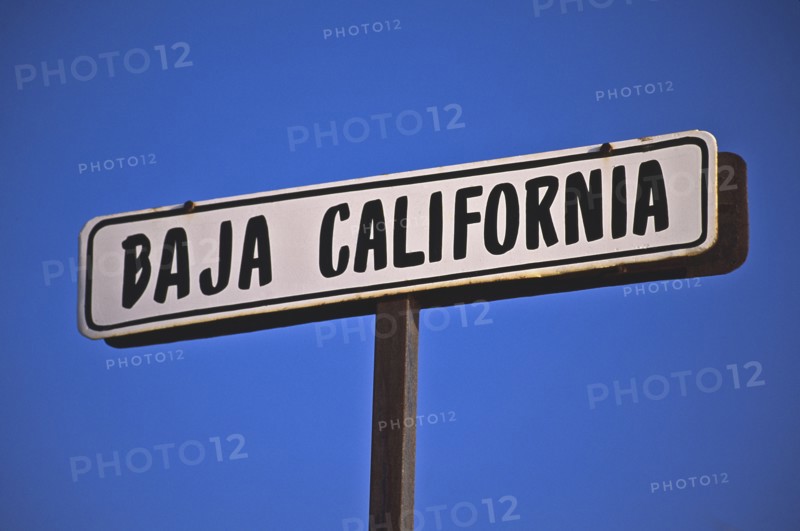 Mexico, Baja California sign. Photo: DKAR Images