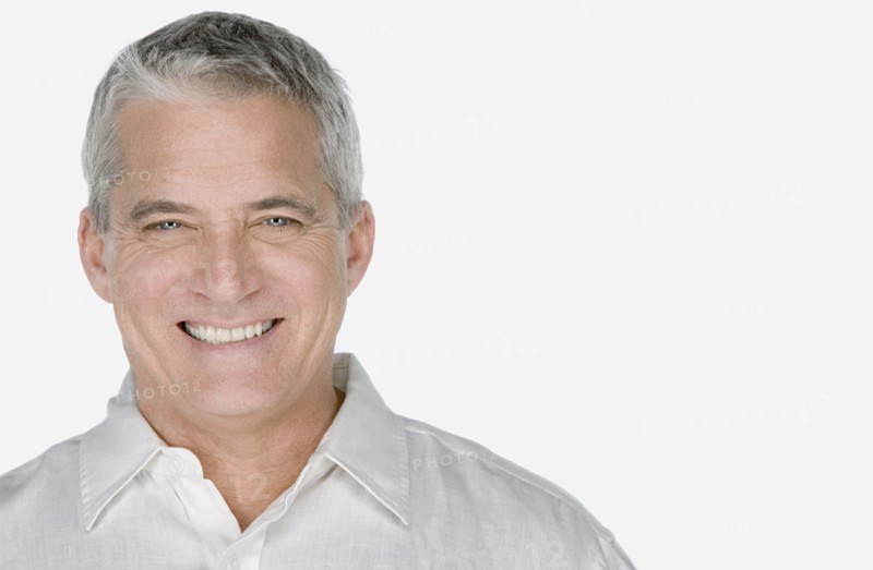 Studio portrait of mature man. Photo : Rob Lewine