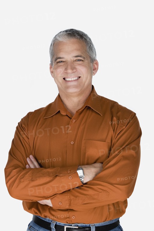 Studio portrait of mature man. Photo : Rob Lewine