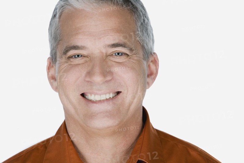 Studio portrait of mature man. Photo : Rob Lewine