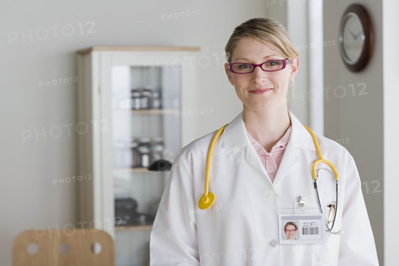 Portrait of smiling female doctor. Photo : Rob Lewine