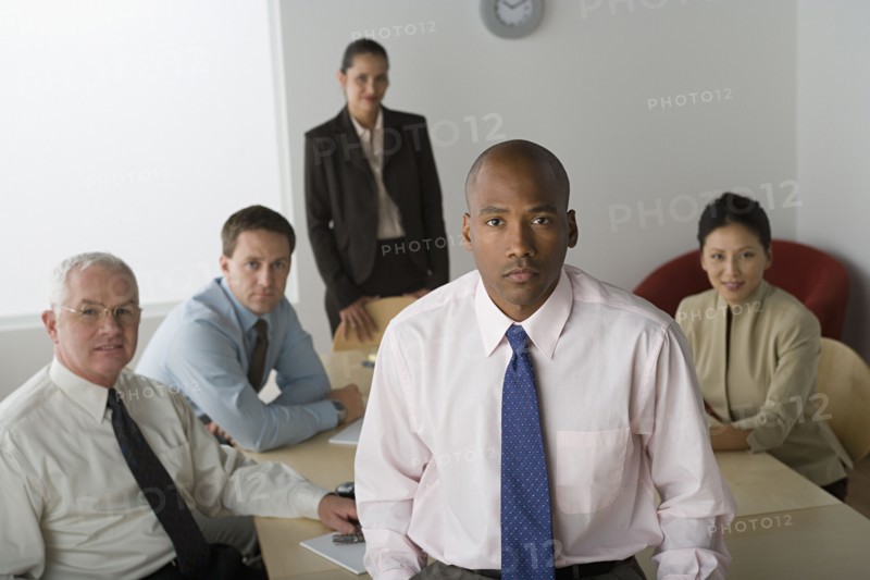 Portrait of business people in office. Photo : Rob Lewine