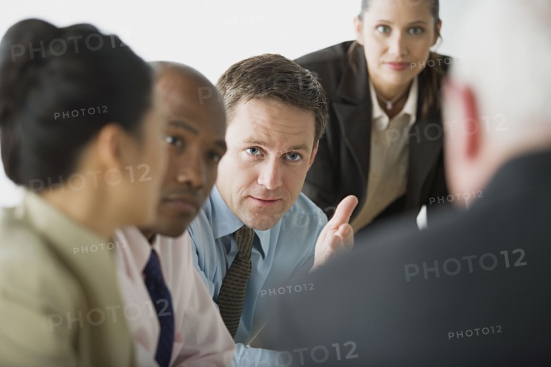 Portrait of business people in office. Photo : Rob Lewine