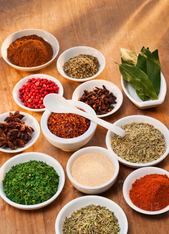 Variety of spices.