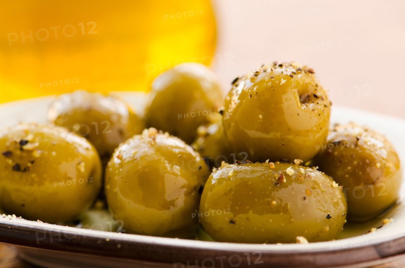Studio shot of fresh olives.