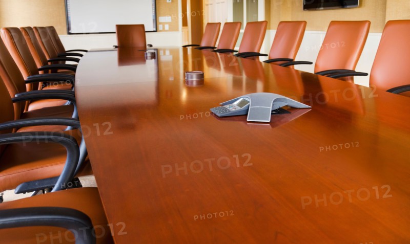 Empty conference room.