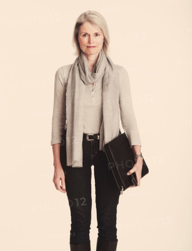 Studio portrait of senior businesswoman.