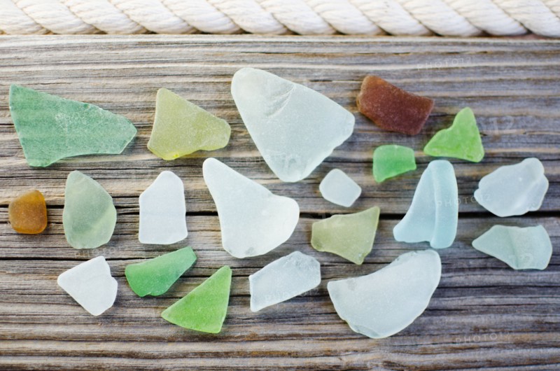 Collection of sea glass. Photo : Jamie Grill