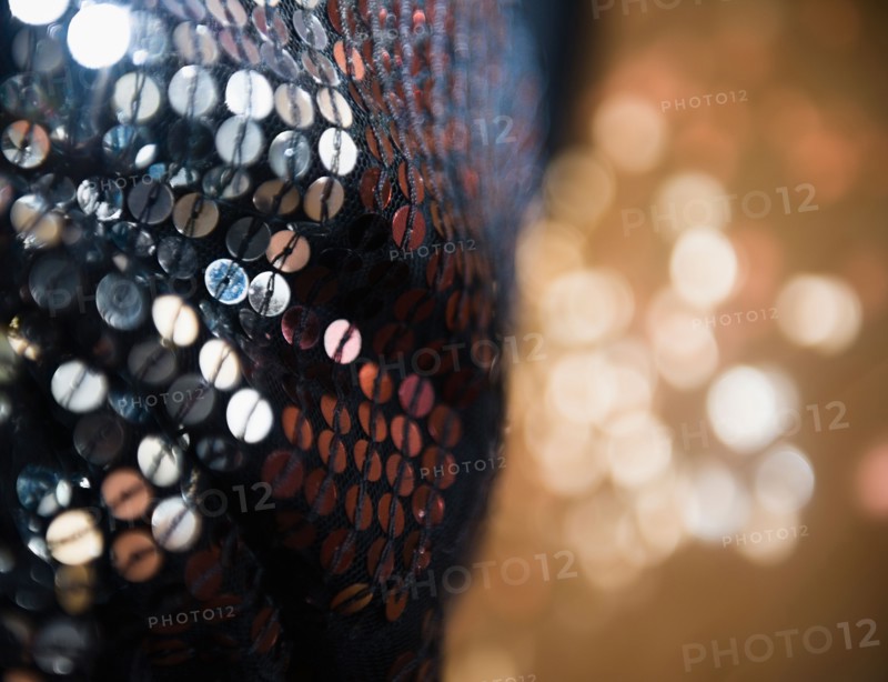 Seuquined textile, close-up. Photo : Jamie Grill