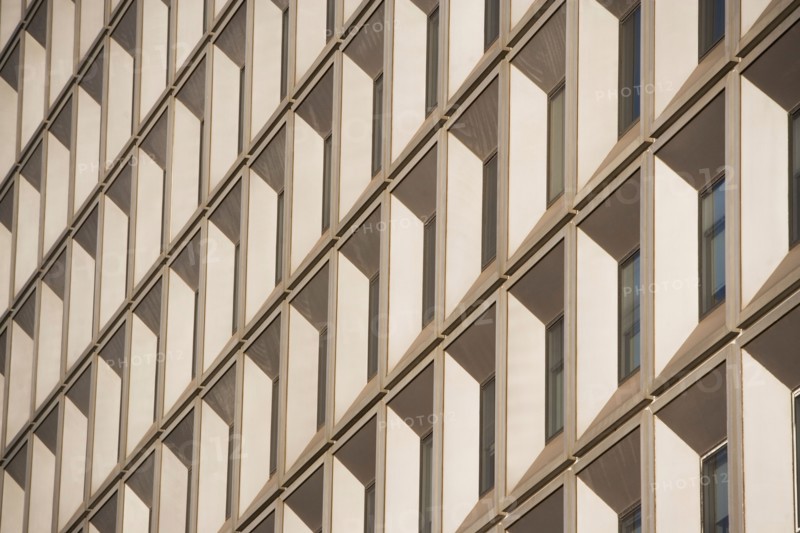 USA, New York state, New York city, close-up of office building. Photo : fotog