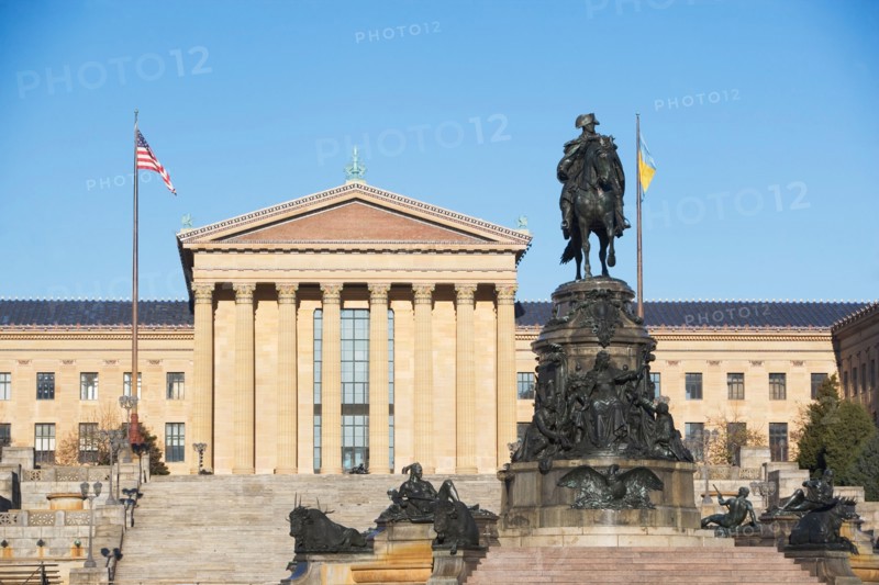 USA, Pennsylvania, Philadelphia, Philadelphia Museum Of Art facade. Photo : fotog