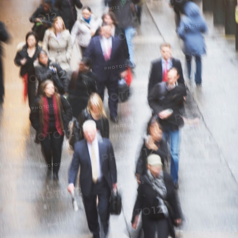 USA, New York state, New York city, pedestrians walking. Photo : fotog