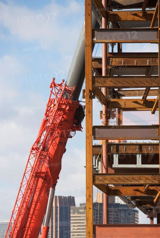 USA, New York state, New York city, part of construction frame. Photo : fotog