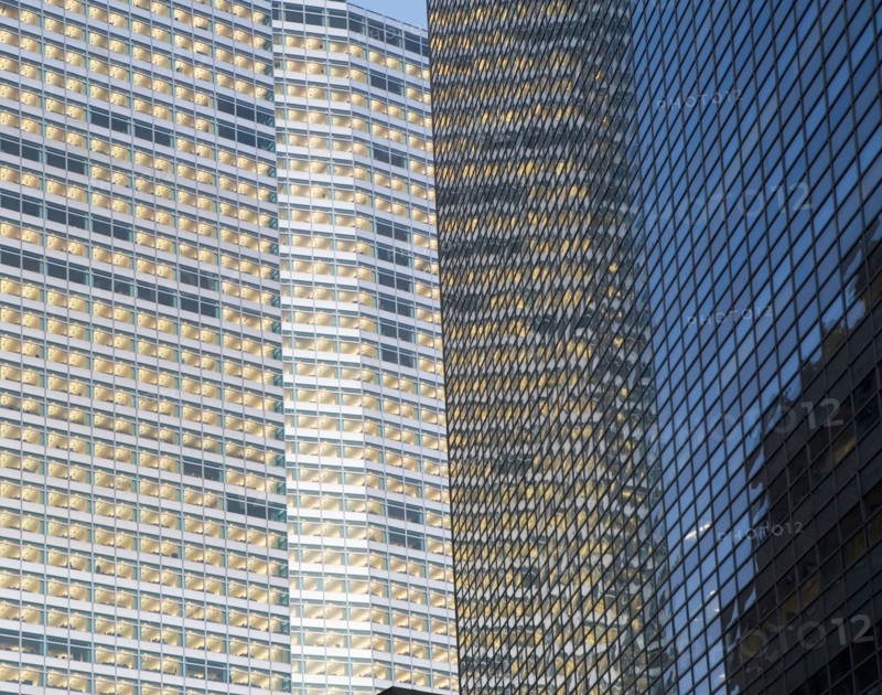 USA, New York State, New York City, full frame of skyscraper. Photo : fotog