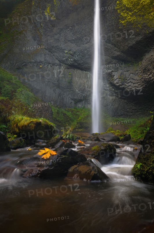 USA, Oregon, Marion County, View of Lattorelle Falls. Photo : Gary Weathers