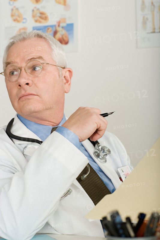 Senior doctor in office. Photo : Rob Lewine