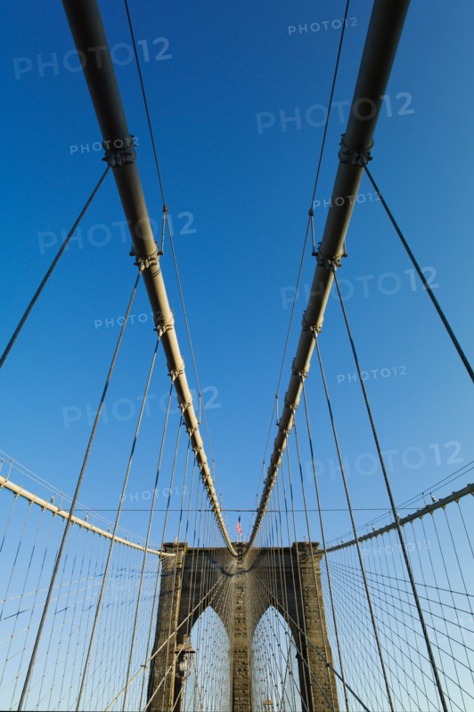 USA, New York, New York City. Brooklyn Bridge.
