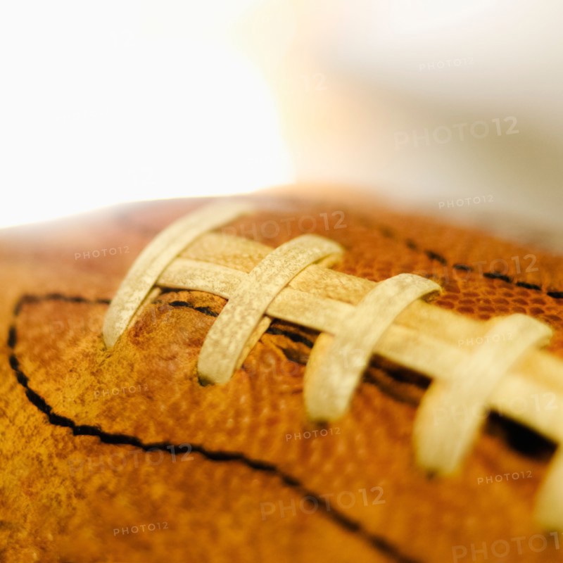 Studio shot of old football.