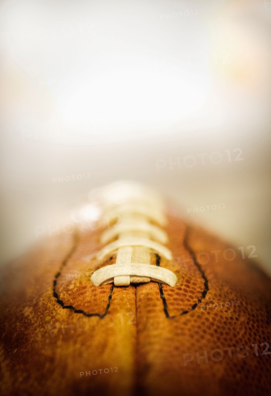 Studio shot of old football.