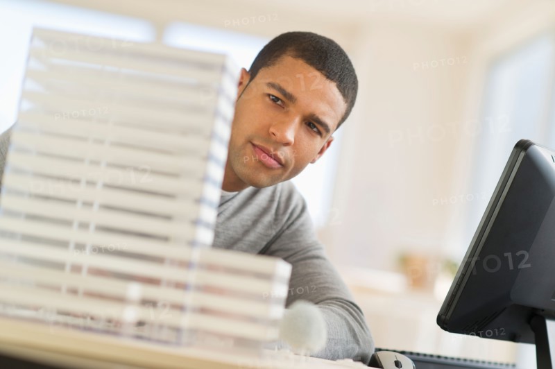 Male architect in office.