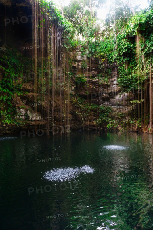 Mexico, Yucatan. Scenic lake.