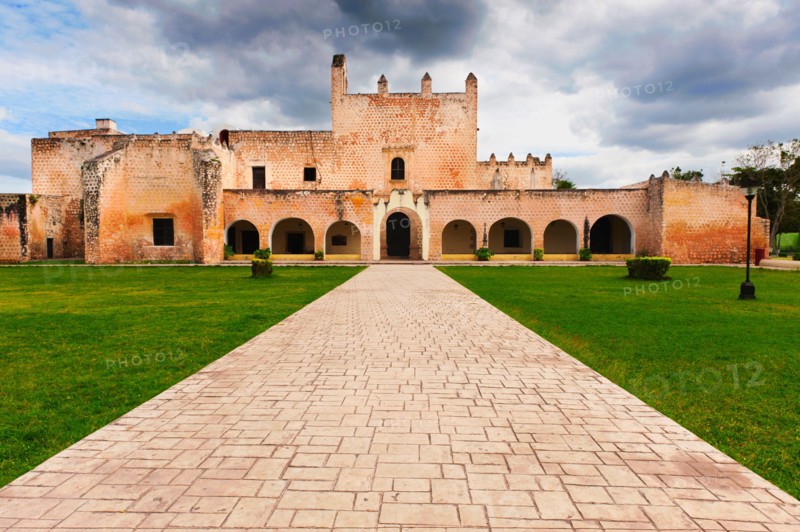 Mexico, Yucatan, Valladolid. Valladolid, Historical building.