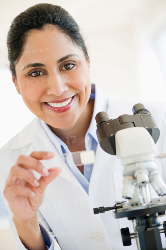 Scientist in laboratory.
