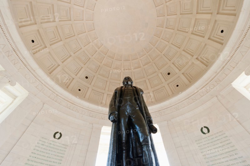 USA, Washington DC. Interior of Jefferson Memorial.