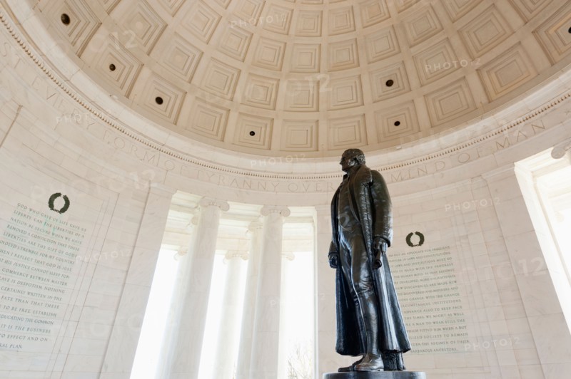 USA, Washington DC. Interior of Jefferson Memorial.