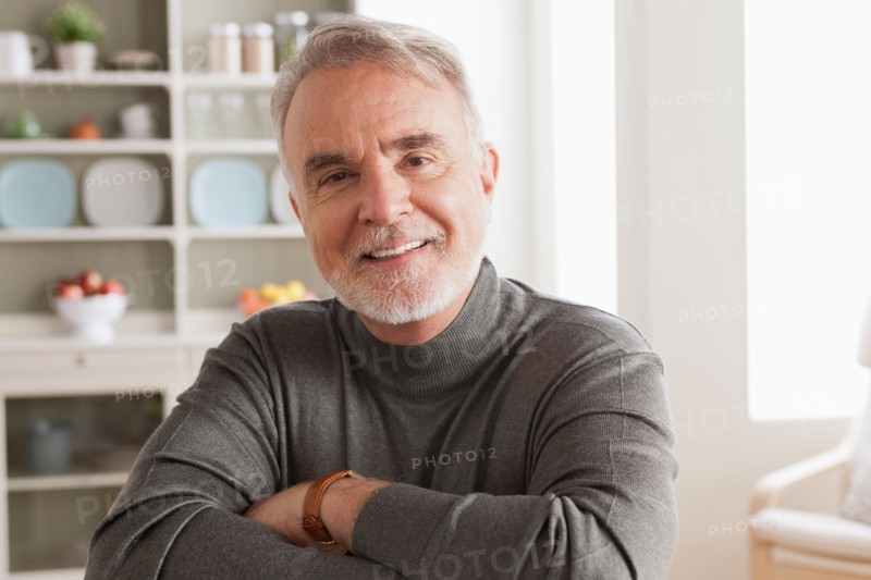 Portrait of smiling senior man. Photo : Rob Lewine